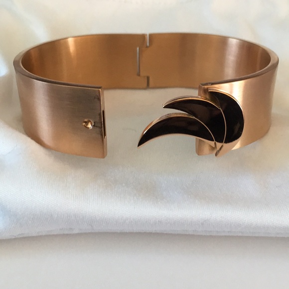 Euforia Brushed Rose Gold Bangle - Picture 5 of 7